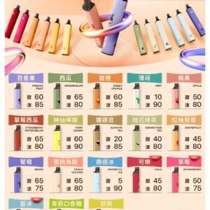 鎧斯 KIS5 一次性 6500口磁吸式 自由混搭拋棄式電子煙款 (18 個口味)