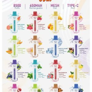 魅嗨 MEHA VBar 小白條一次性 (8500口 拋棄式電子煙款)